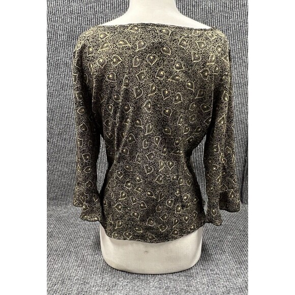 Momentum Womens Blouse Size 14 Floral Ruffles Dressy‎ Preppy Polyester Top - Picture 7 of 14